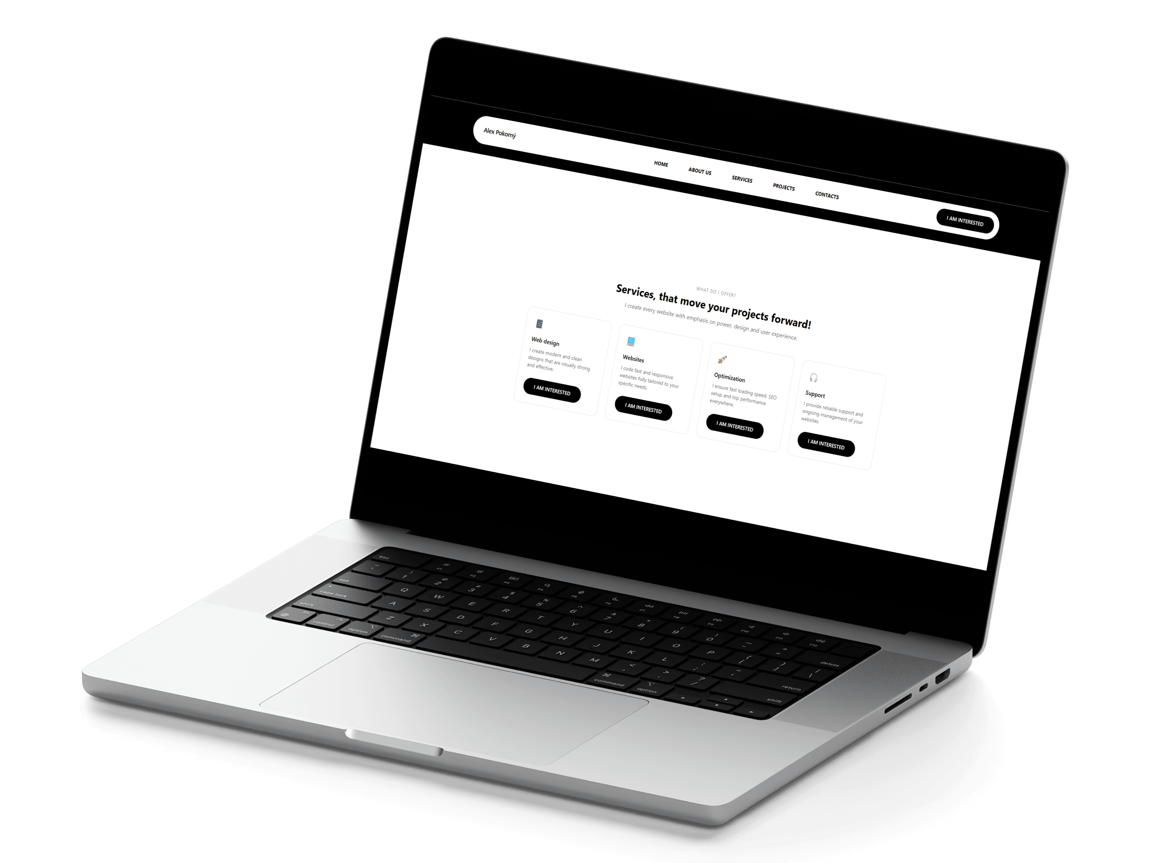 Website mockup